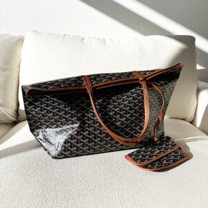 Goyard Saint Louis GM Bag - Black & Tan